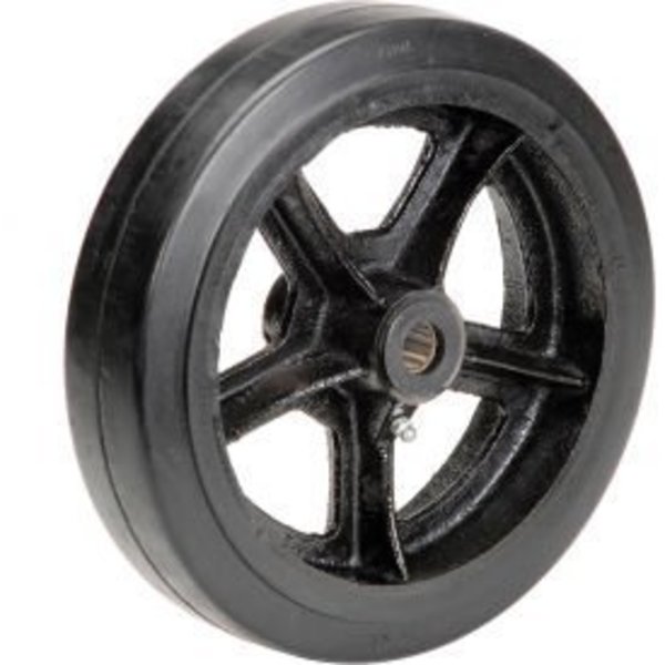 Casters Wheels & Industrial Handling Global Industrial„¢ 10" x 2-1/2" Mold-On Rubber Wheel - Axle Size 3/4" CW-1025-MOR 3/4